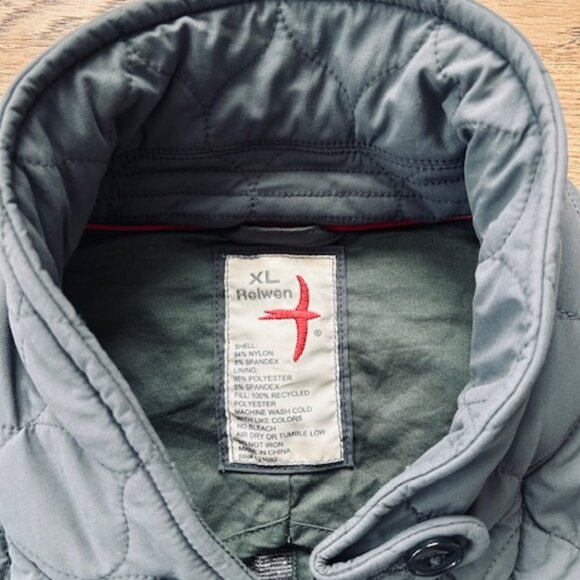 Relwen Quilted Trap Blazer - Gray - XL - Picture 2 of 4